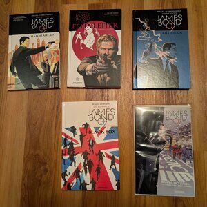 Collection of hardcover James Bond comics/graphic novels by Dynamite